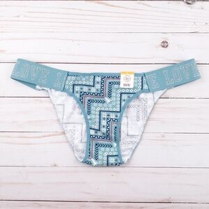Womens Panties S Bikini Underwear Love Teal 164